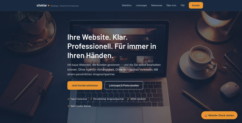 siteklar.de – Professionelle Websites für Ihr Unternehmen